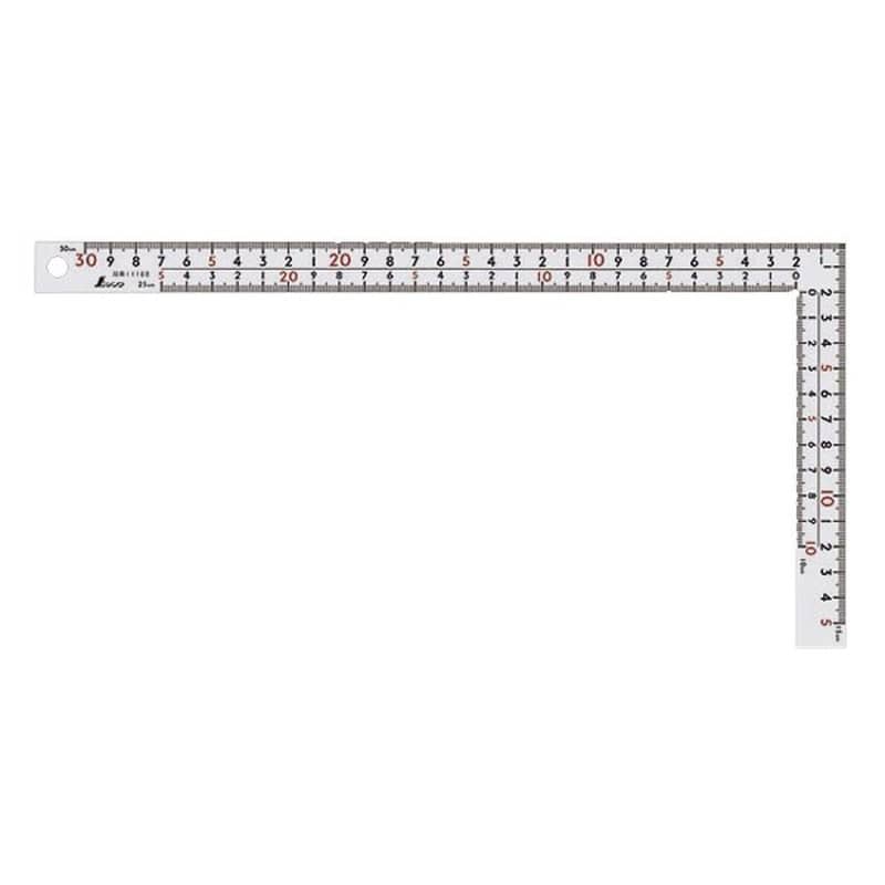 シンワ測定 4102379 11160 曲尺 厚手広巾 ホワイト 30 #11160 1個（ご注文単位1個）【直送品】