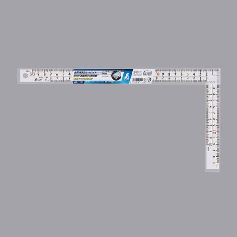 シンワ測定 4102379 11160 曲尺 厚手広巾 ホワイト 30 #11160 1個（ご注文単位1個）【直送品】