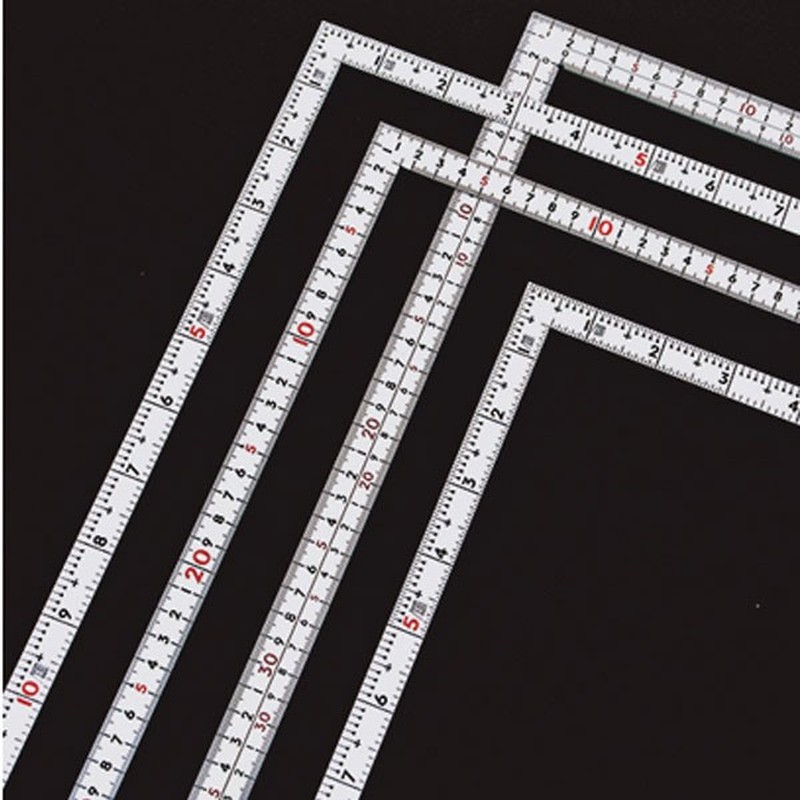 シンワ測定 4102379 11160 曲尺 厚手広巾 ホワイト 30 #11160 1個（ご注文単位1個）【直送品】