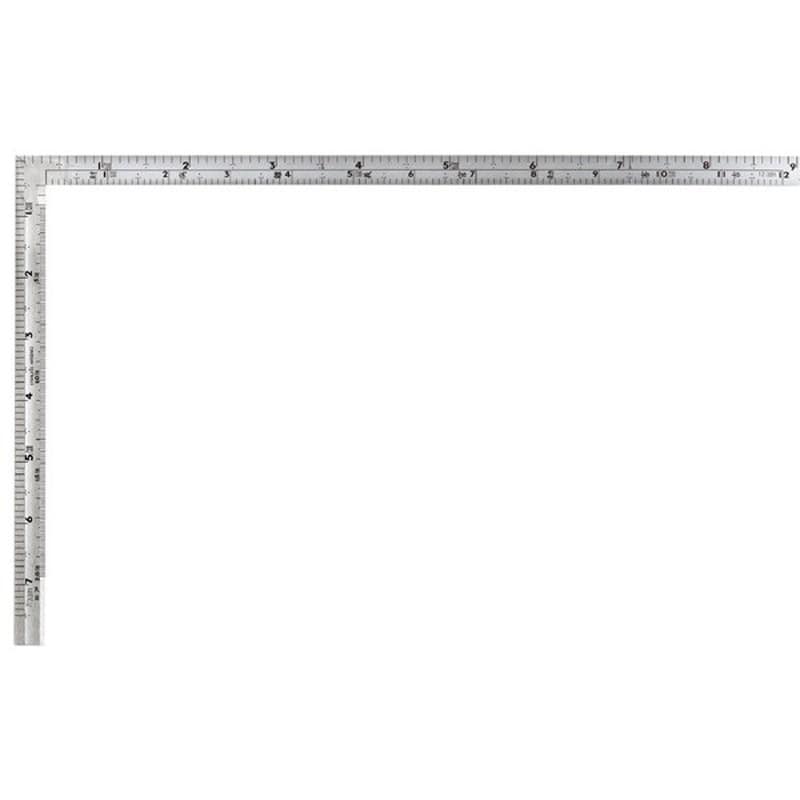 シンワ測定 4100038 10654曲尺同厚角目銀1尺5寸名作 #10654 1個（ご注文単位1個）【直送品】