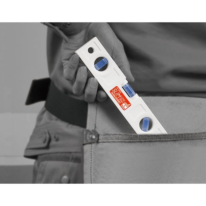 シンワ測定 4102388 76332 スリムレベル 200mm 白 #76332 1個(ご注文単位1個)【直送品】