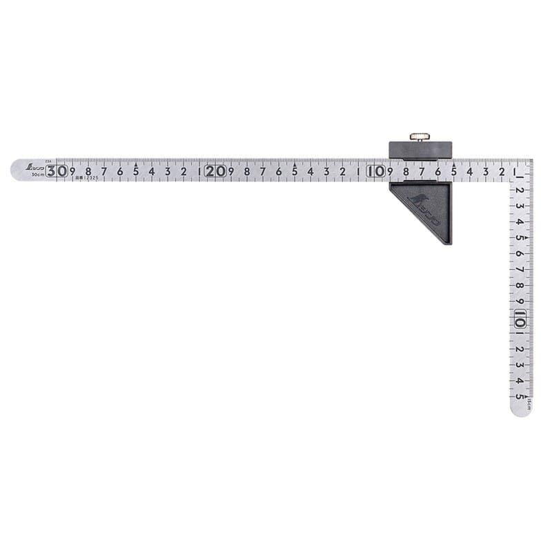 シンワ測定 410032 曲尺小型平ステン30×15cm表裏同目ストッパー付 12441 1個(ご注文単位1個)【直送品】