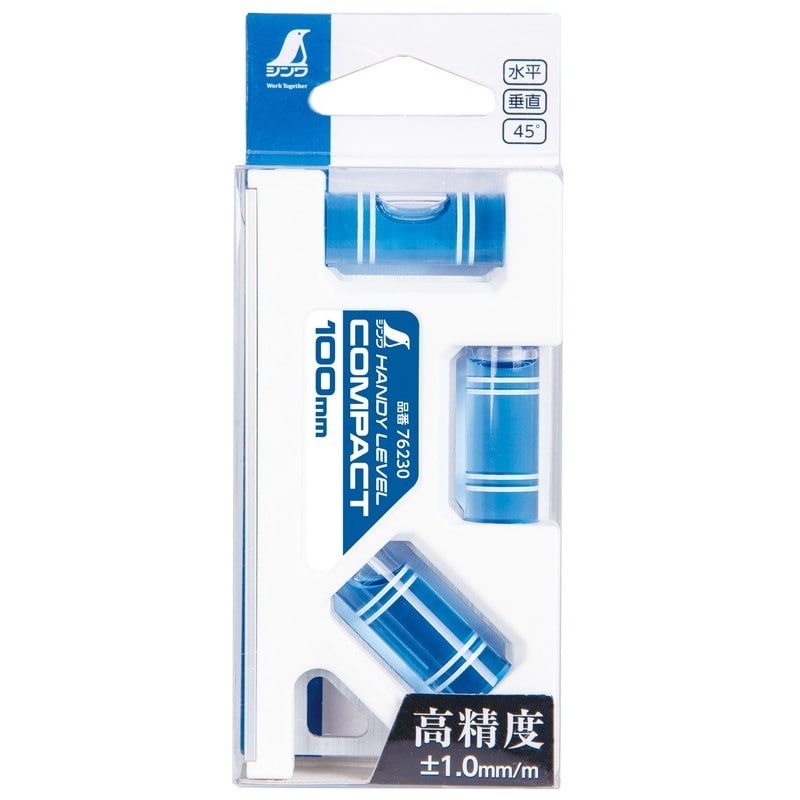シンワ測定 4102698 シンワ76230ハンディレベルコンパクト100mm #76230 1個（ご注文単位1個）【直送品】