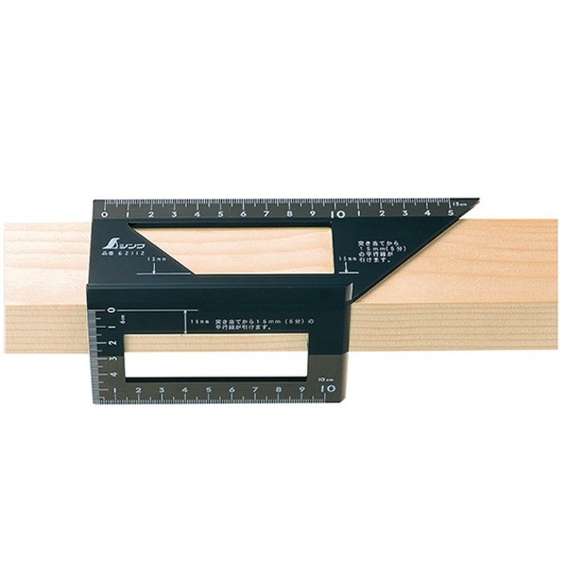 シンワ測定 410029 62112一発止型定規ポリカーボネート #62112 1個(ご注文単位1個)【直送品】