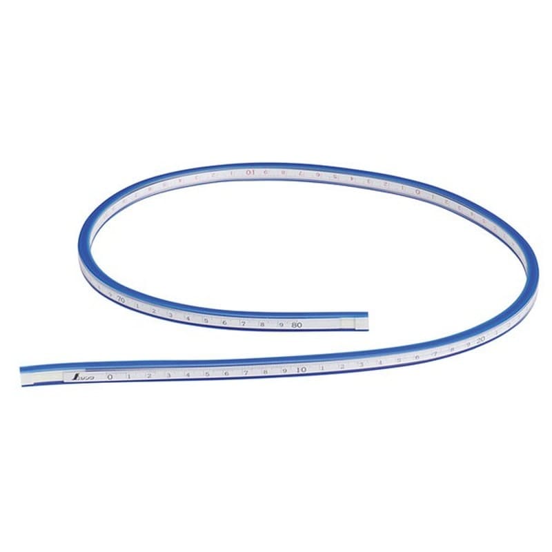 シンワ測定 4101351 74853自在曲線定規80付 #74853 1個（ご注文単位1個）【直送品】