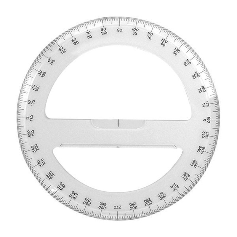 シンワ測定 4101344 74926分度器360°15全円 #74926 1個（ご注文単位1個）【直送品】