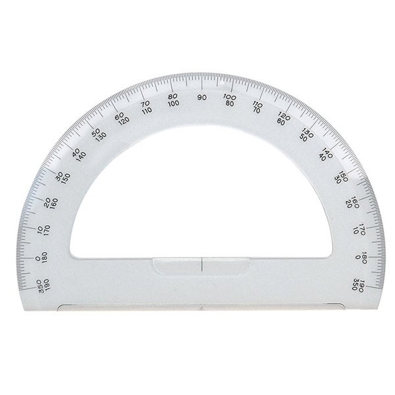 シンワ測定 4101343 74918分度器180°15半円 #74918 1個（ご注文単位1個）【直送品】