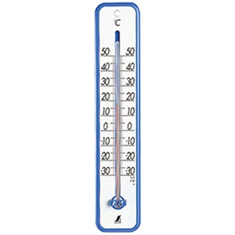 シンワ測定 4101199 48361寒暖計プラスチック製30ブルー #48361 1個(ご注文単位1個)【直送品】