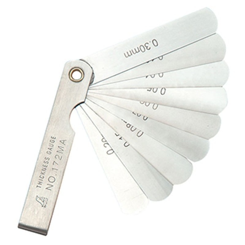 シンワ測定 4101136 73776シックネスゲージA75mm9枚組 #73776 1個(ご注文単位1個)【直送品】