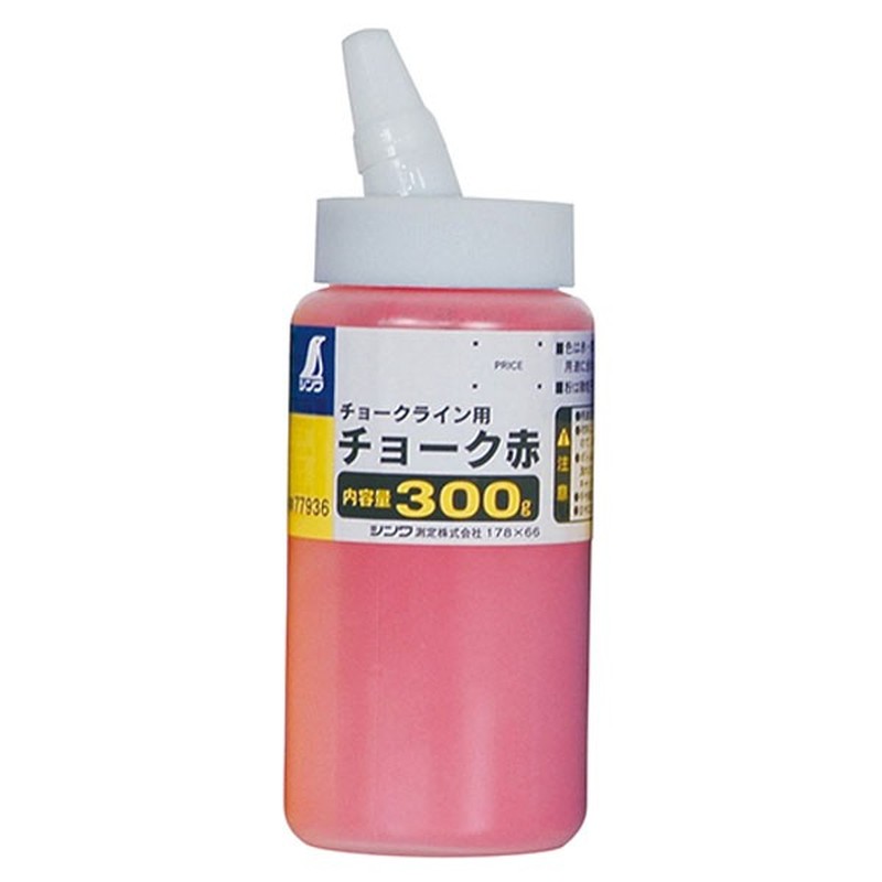 シンワ測定 4100916 77936チョークハンディチョークライン赤300g #77936 1個（ご注文単位1個）【直送品】