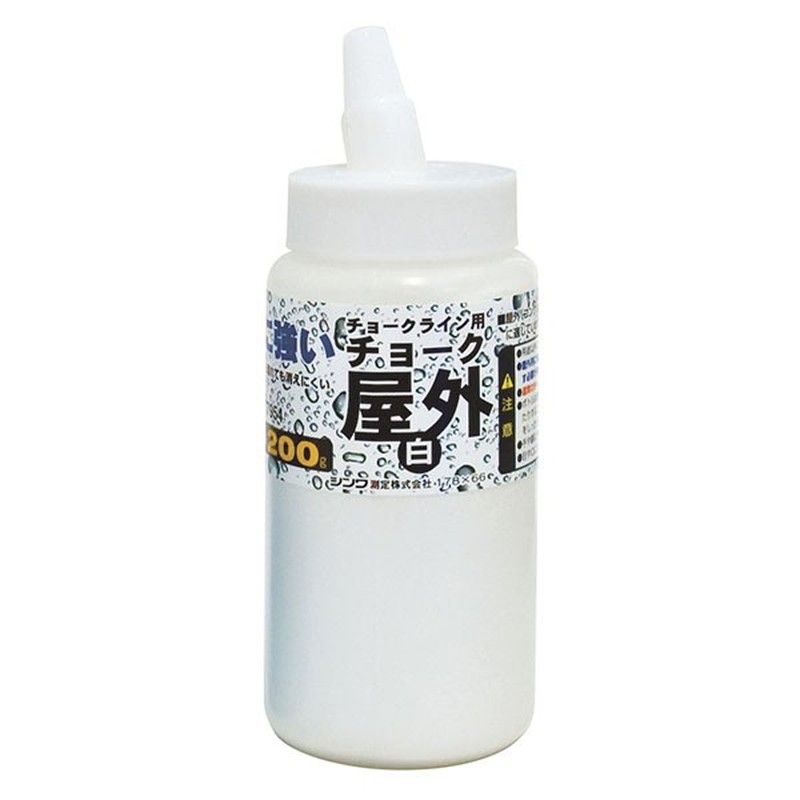 シンワ測定 4100921 77954チョークチョークライン用屋外白200g #77954 1個（ご注文単位1個）【直送品】