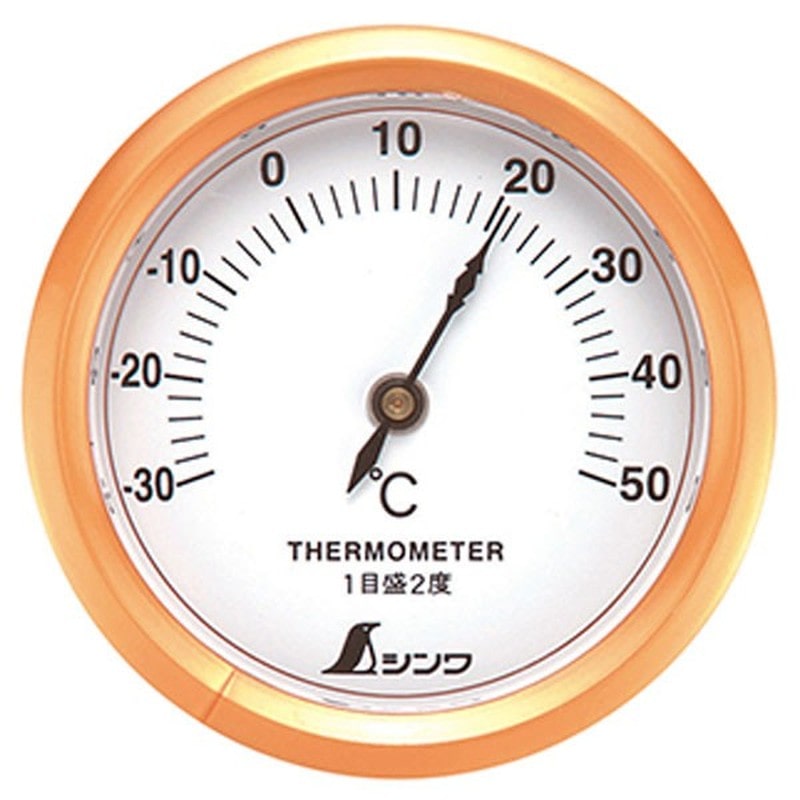 シンワ測定 4101204 72667温度計S-3丸型6.5ホワイト #72667 1個(ご注文単位1個)【直送品】