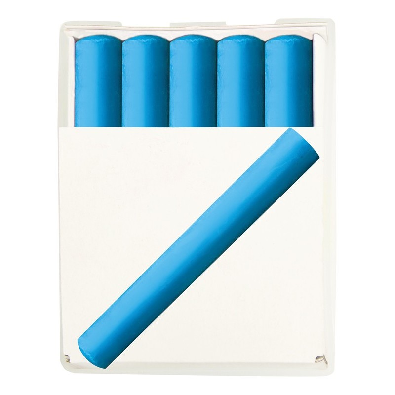 シンワ測定 4102710 74149 工事用チョーク10本入プラケース付 青 #74149 1個（ご注文単位1個）【直送品】