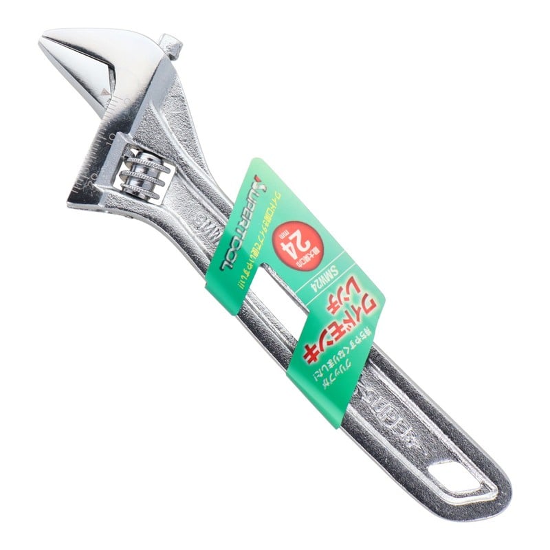 スーパーツール 4348709 ワイドモンキーレンチ軽量薄型 150mm SMW24 1個(ご注文単位1個)【直送品】