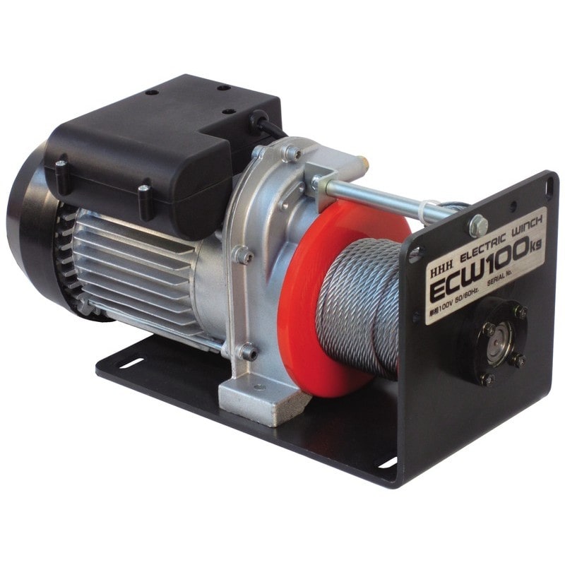 スリーエッチ 423365 ECW100 HHH デンドウウインチ 100V #107066 1個（ご注文単位1個）【直送品】