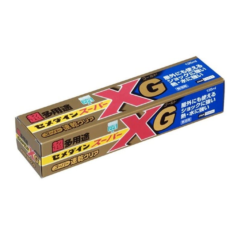 セメダイン 904158 スーパーXゴールド クリア 135ml 箱 AX-015 1個（ご注文単位1個）【直送品】
