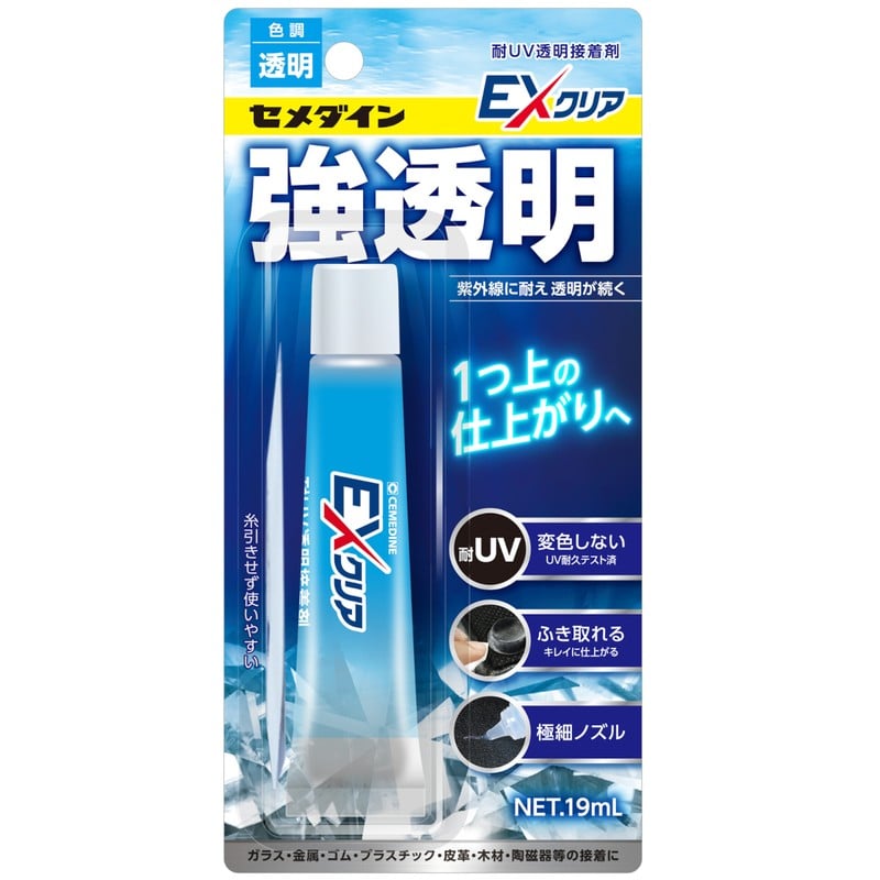 セメダイン 904007 EXクリア P19mL CA-120 1個（ご注文単位1個）【直送品】