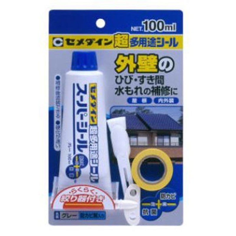 セメダイン 904346 スーパーシールグレー P100ml SX-007 1個（ご注文単位1個）【直送品】