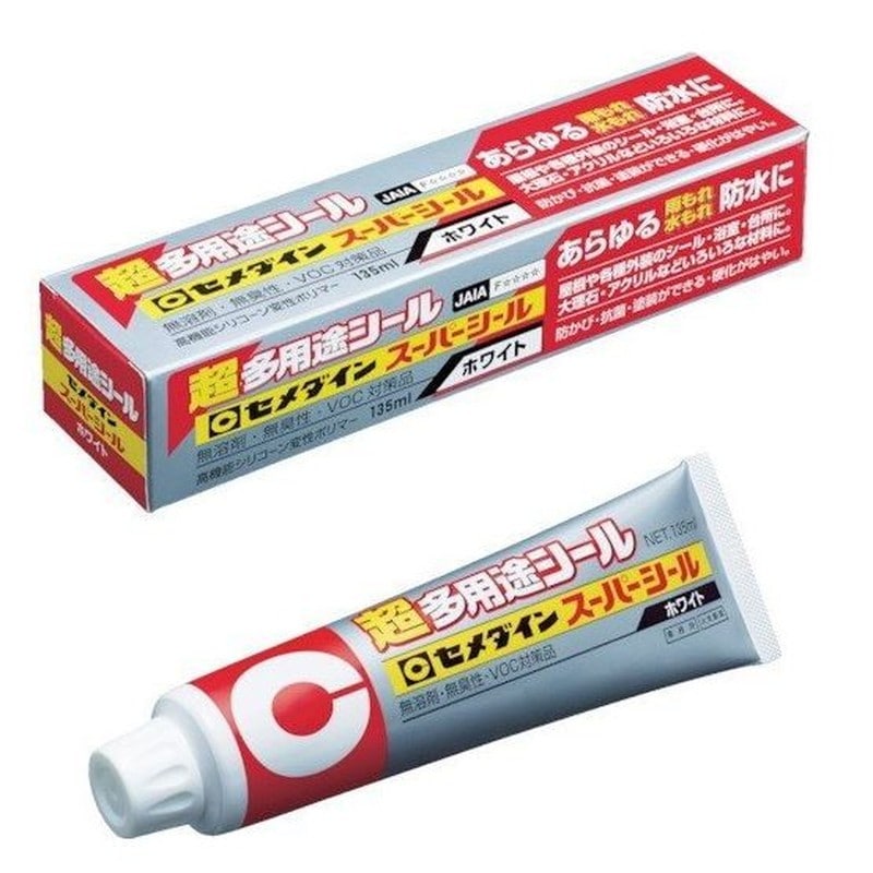 セメダイン 904342 スーパーシールホワイト 135ml SX-001 1個（ご注文単位1個）【直送品】