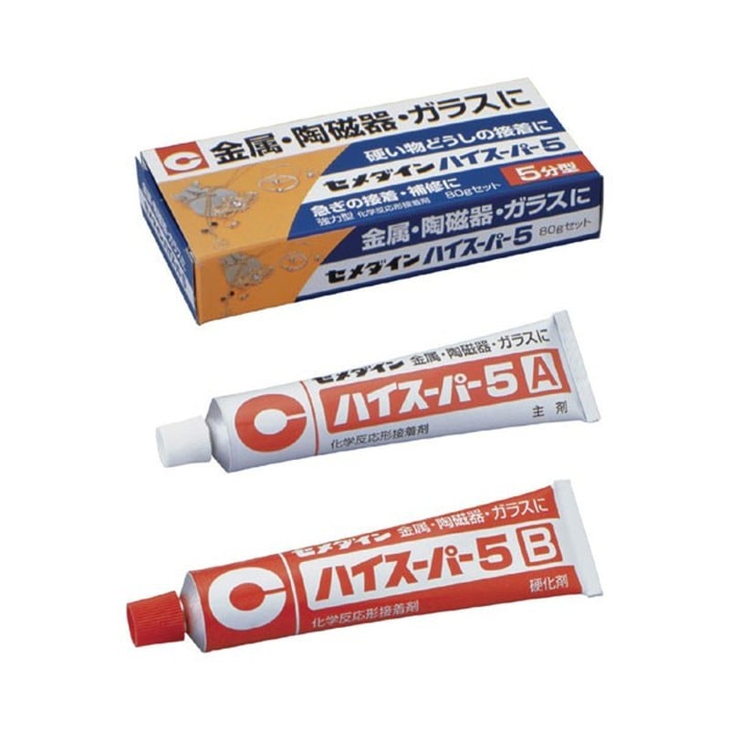 セメダイン 904070 ハイスーパー5 80gセット 箱 CA-186 1個（ご注文単位1個）【直送品】