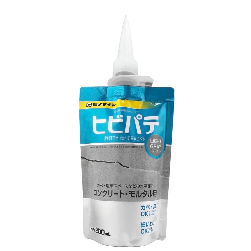 セメダイン 905277 ヒビパテ ライトグレー 200ml HC-013 1個（ご注文単位1個）【直送品】