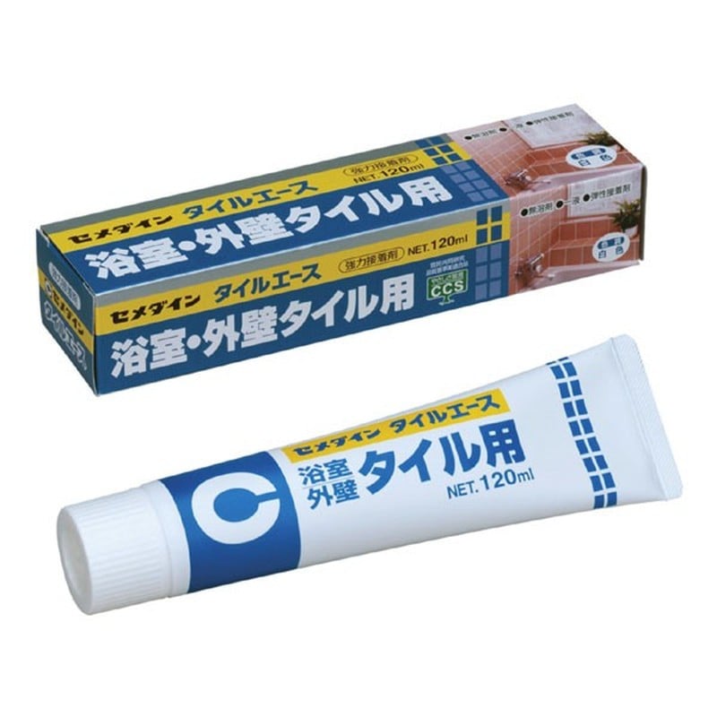 セメダイン 904563 タイルエース 120ml 箱 白 RE-358 1個（ご注文単位1個）【直送品】