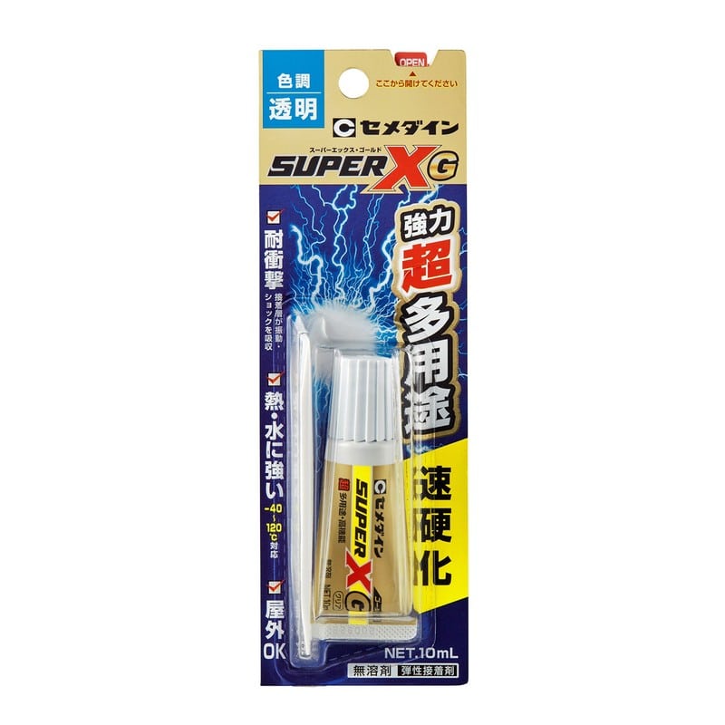 セメダイン 904159 スーパーXゴールド クリア 10ml BP AX-023 1個（ご注文単位1個）【直送品】