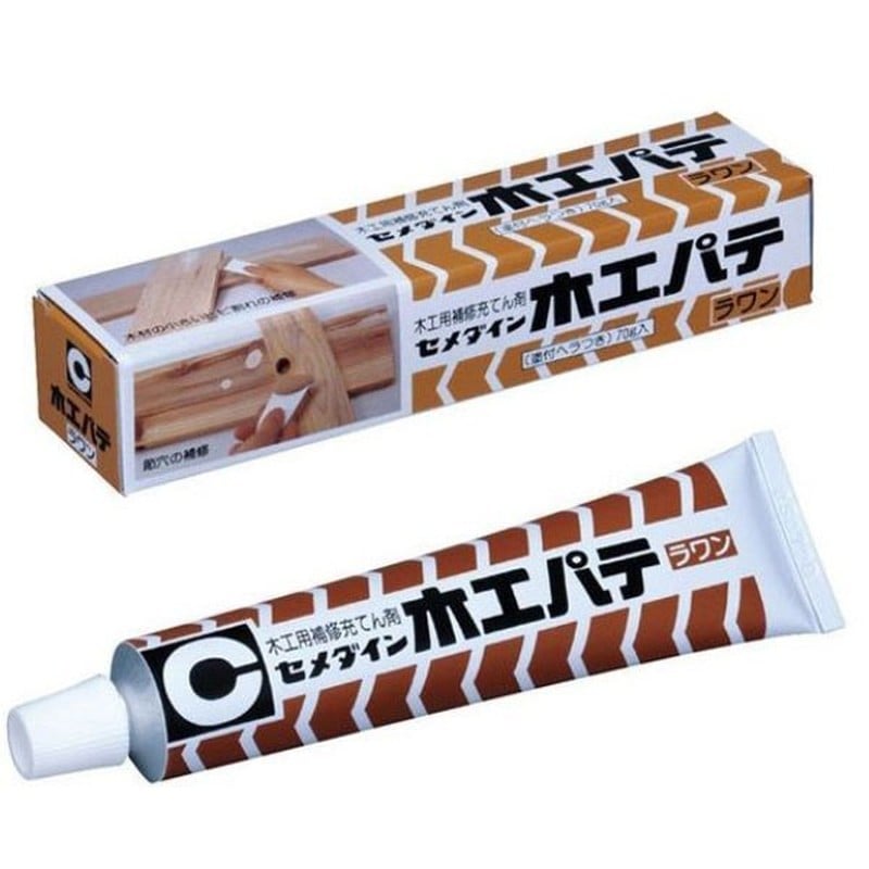 セメダイン 904241 木工パテ ラワン 70g 箱 HC-142 1個（ご注文単位1個）【直送品】