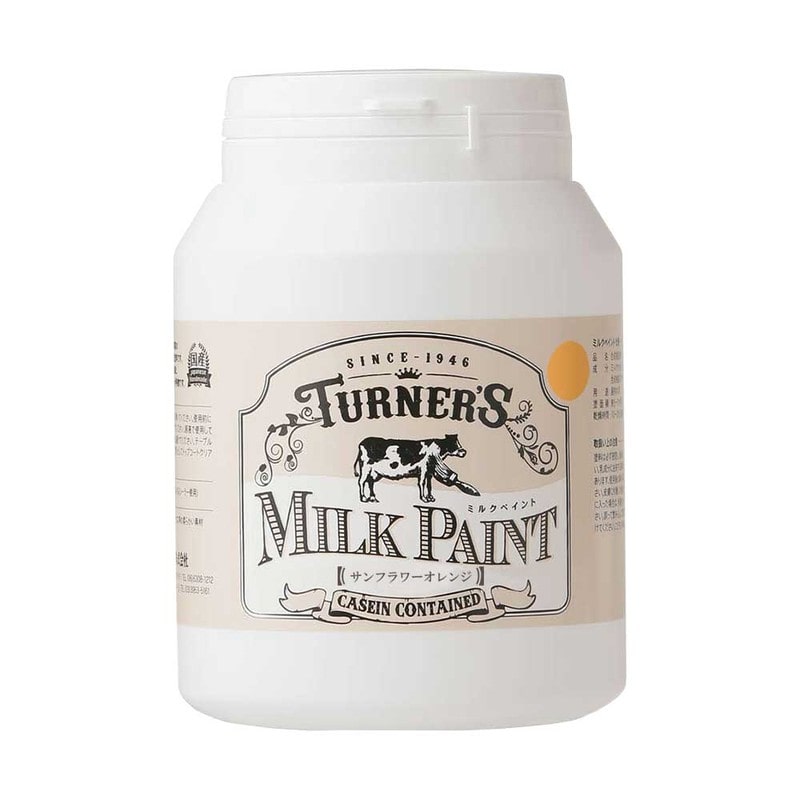 ターナー色彩 9009625 ミルクペイント サンフラワーOR 450ML #00247671430000 1個（ご注文単位1個）【直送品】