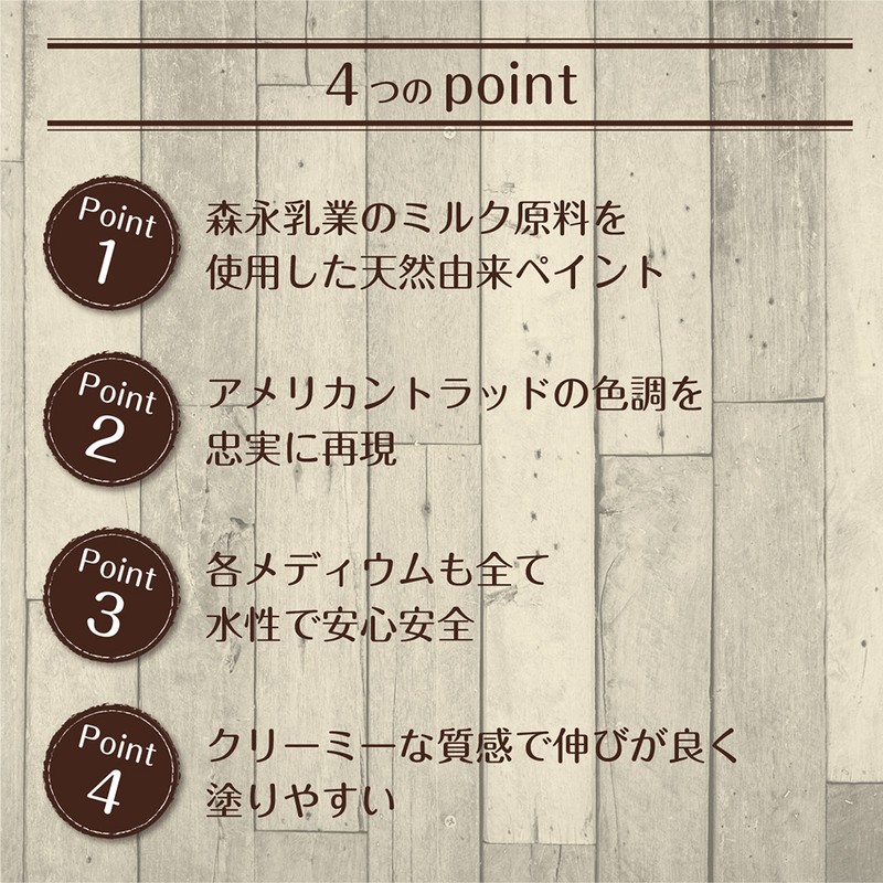ターナー色彩 9009630 ミルクペイント クリームバニラ 450ML #00247671480000 1個(ご注文単位1個)【直送品】