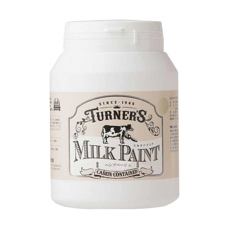 ターナー色彩 9009631 ミルクペイント ヘンプベージュ 450ML #00247671490000 1個(ご注文単位1個)【直送品】