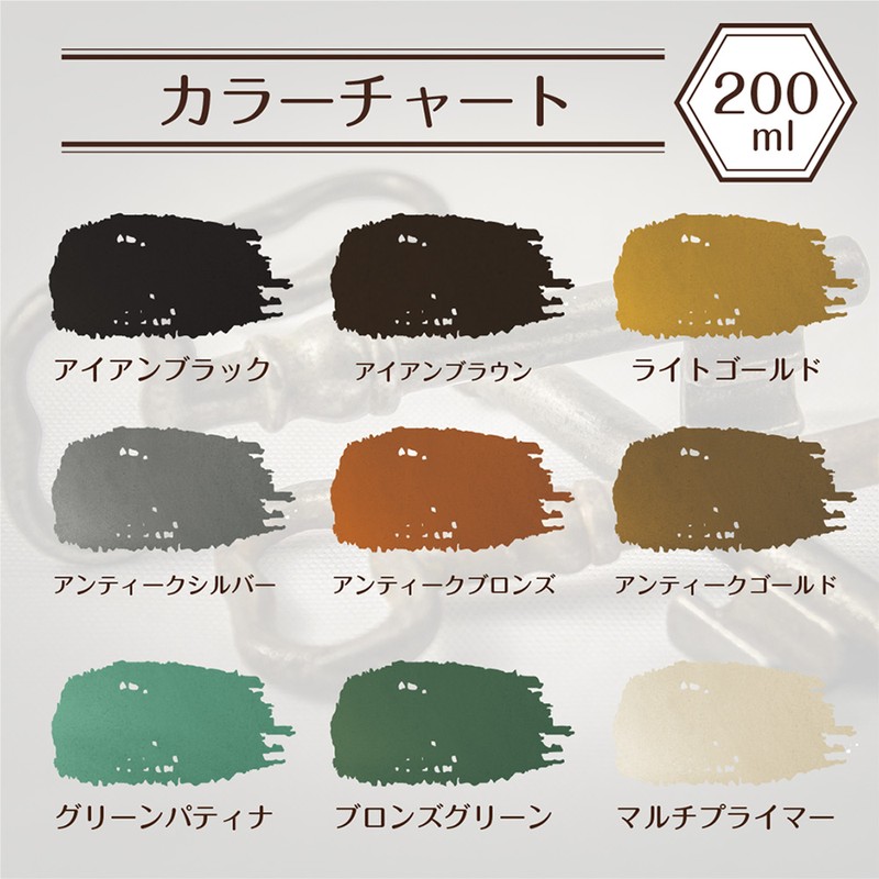 ターナー色彩 9009665 アイアンペイント Aブロンズ 200ML #00247676040000 1個(ご注文単位1個)【直送品】