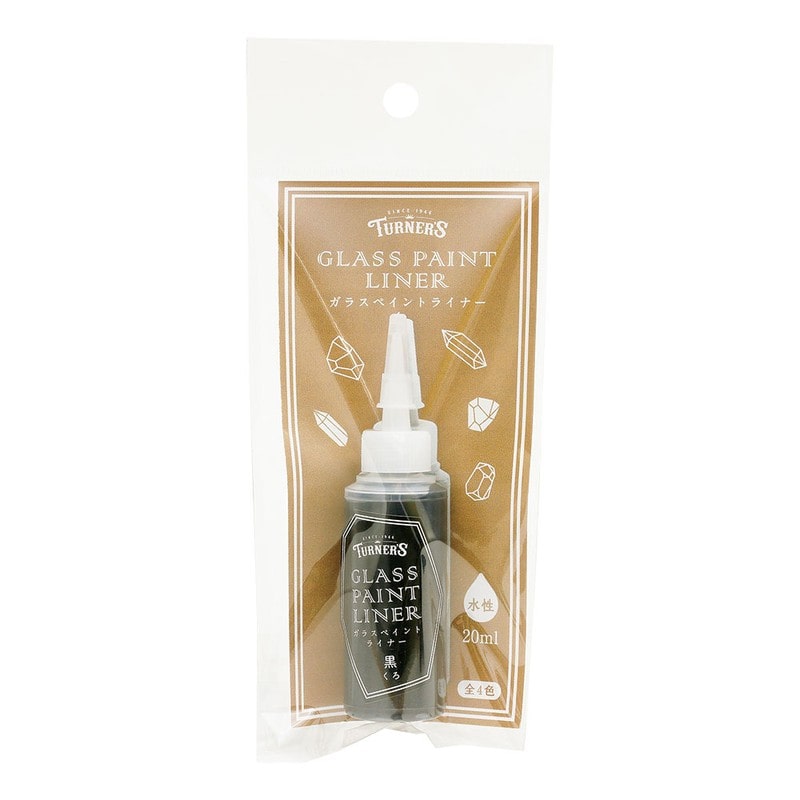 ターナー色彩 9009716 ガラスペイント ライナー 黒 20ML #00247677050000 1個（ご注文単位1個）【直送品】