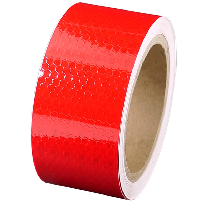 トヨミツ 4353639 高輝度反射テープ 幅50mm×全長6m レッド BS-1266-R 1個(ご注文単位1個)【直送品】