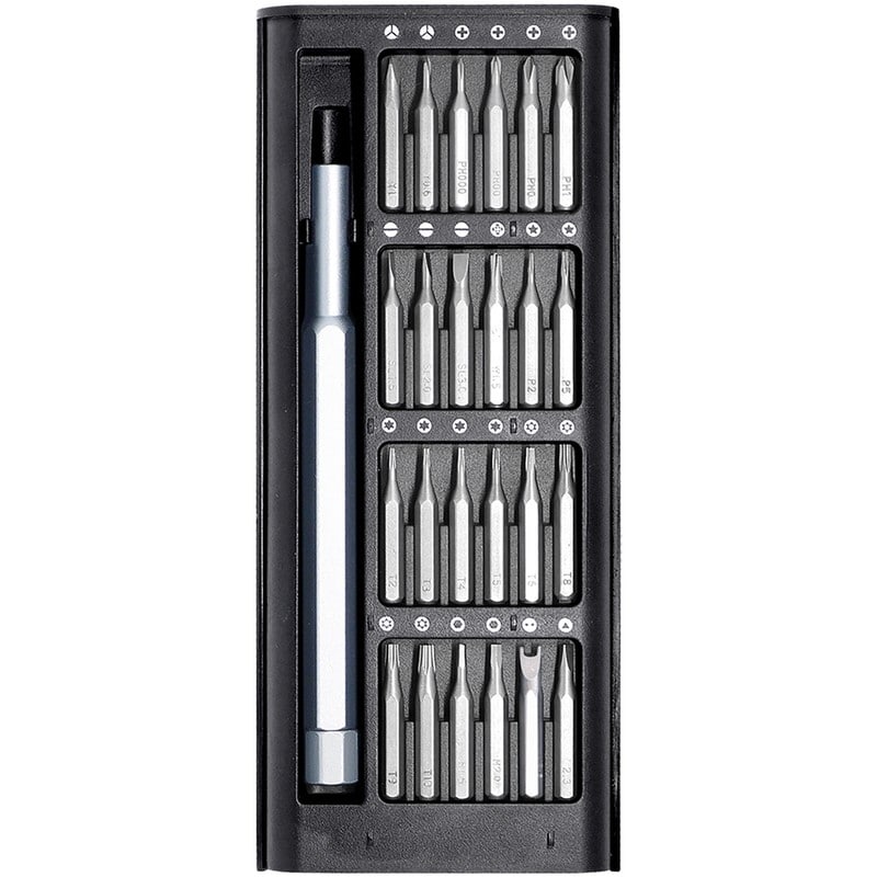 トヨミツ 438998 25PC.差替式精密ドライバーセット SD-010 1個(ご注文単位1個)【直送品】