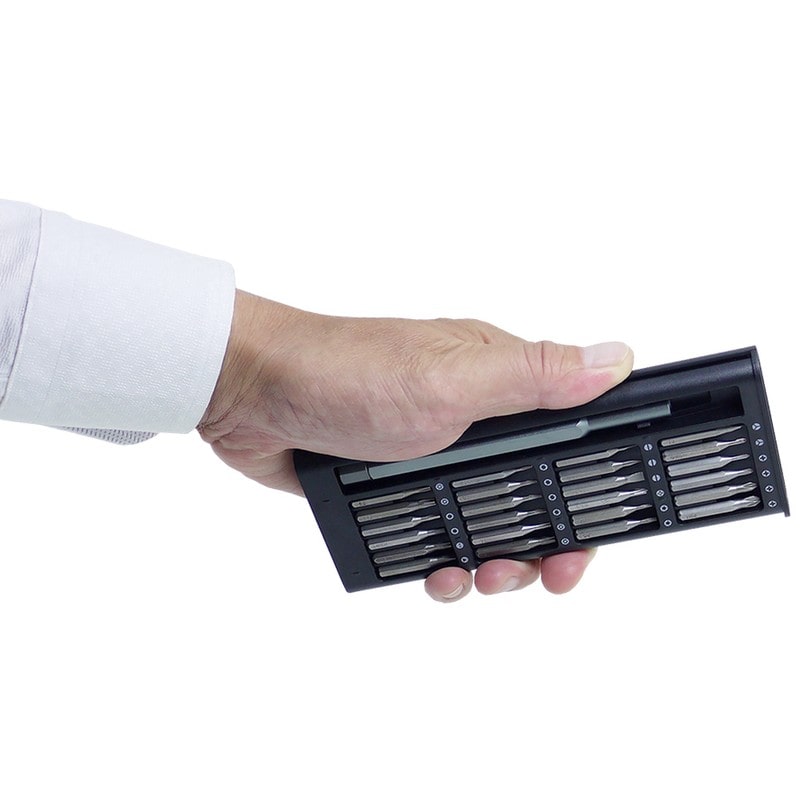 トヨミツ 438998 25PC.差替式精密ドライバーセット SD-010 1個(ご注文単位1個)【直送品】