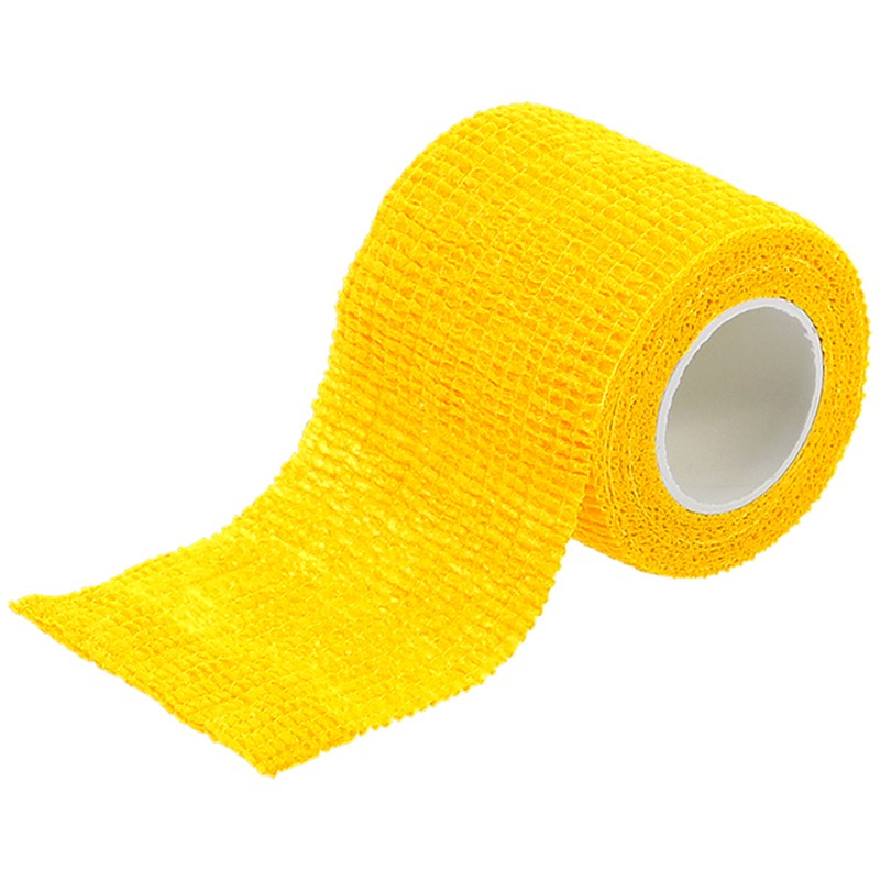 トヨミツ 4353645 伸縮カラーテープ イエロー BS-1269-YE 1個(ご注文単位1個)【直送品】