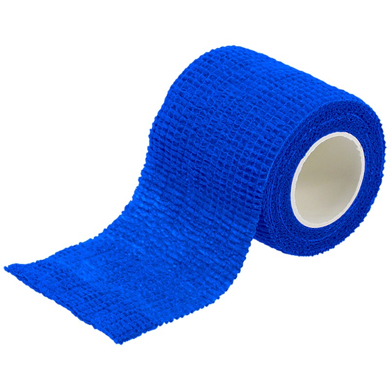 トヨミツ 4353647 伸縮カラーテープ ブルー BS-1269-BL 1個(ご注文単位1個)【直送品】