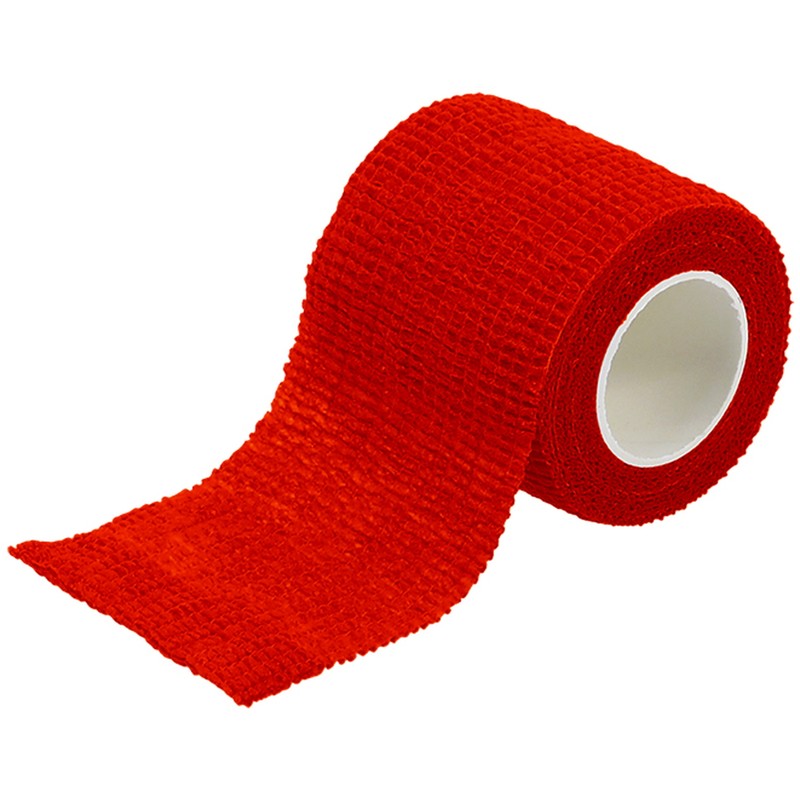 トヨミツ 4353648 伸縮カラーテープ レッド BS-1269-RD 1個（ご注文単位1個）【直送品】