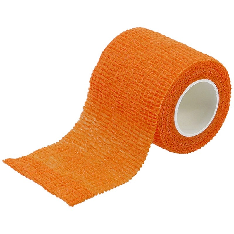 トヨミツ 4353652 伸縮カラーテープ オレンジ BS-1269-OR 1個(ご注文単位1個)【直送品】