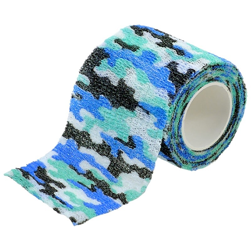 トヨミツ 4353654 伸縮カラーテープ オーシャンカモフラージュ BS-1269-CO 1個(ご注文単位1個)【直送品】
