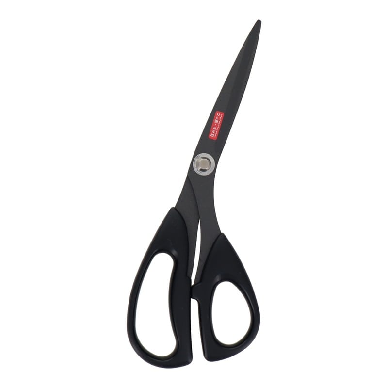 ハートライ工業 4353416 べたつかないはさみフッ素コート・ギザ刃付215mm #519017 1個(ご注文単位1個)【直送品】