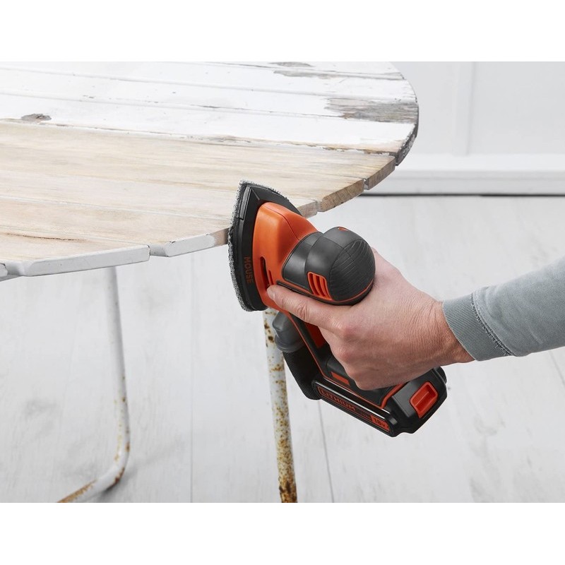 ブラック&デッカー 3190015 B&D コードレスマウスサンダー 本体のみ BDCDS18B-JP 1個(ご注文単位1個)【直送品】