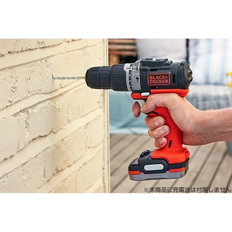 ブラック&デッカー 3190021 B&D GoPak振動ドリルドライバー 本体のみ BDCHD12UB-JP 1個(ご注文単位1個)【直送品】