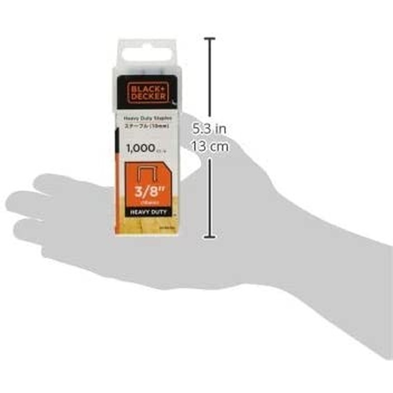 ブラック&デッカー 3190034 B&DBDCT12UBステープル1000入10mm BDTRA706T 1個(ご注文単位1個)【直送品】