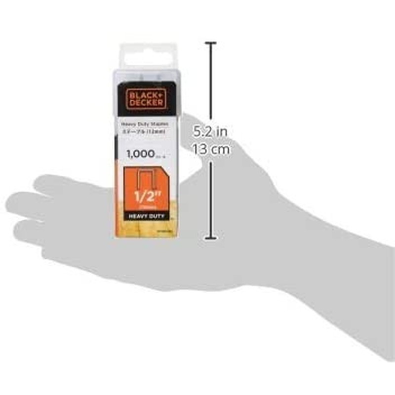 ブラック&デッカー 3190035 B&DBDCT12UBステープル1000入12mm BDTRA708T 1個(ご注文単位1個)【直送品】