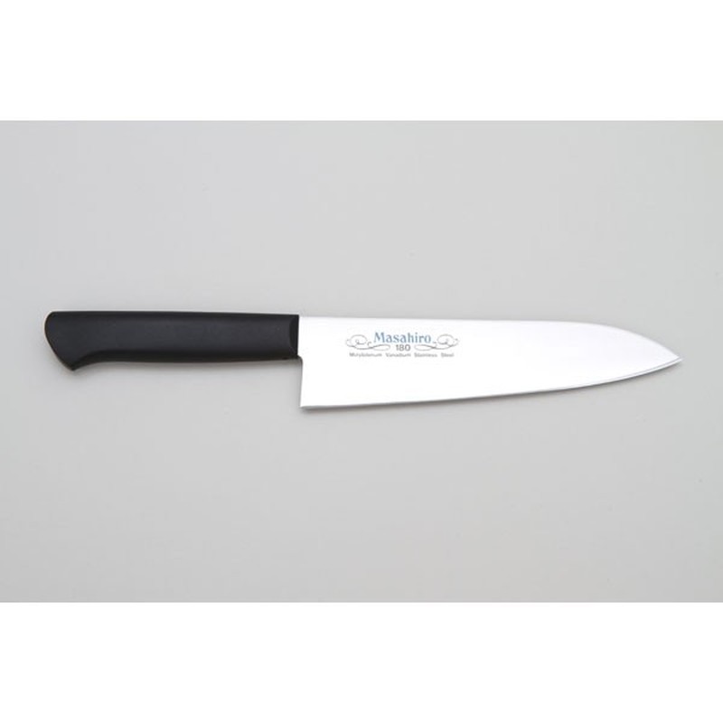 マサヒロ 238845 正広 MV-P 牛刀180mm黒 #14310 1個（ご注文単位1個）【直送品】