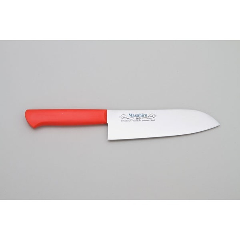 マサヒロ 238864 正広 MV-P三徳型165mm赤 #14423 1個（ご注文単位1個）【直送品】