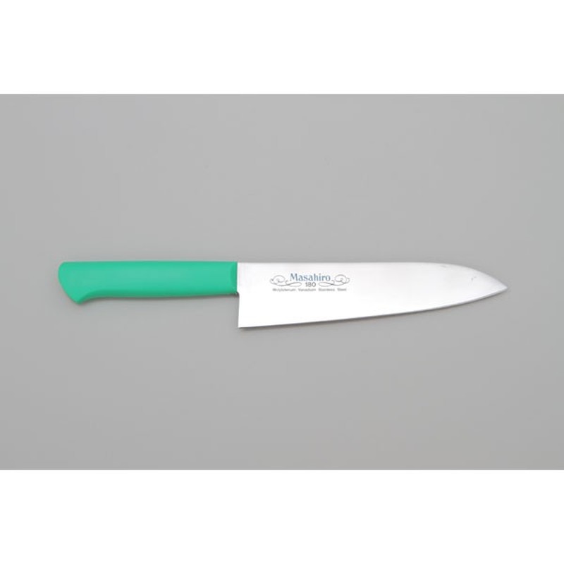 マサヒロ 238869 正広 MV-P 牛刀180mm緑 #14510 1個（ご注文単位1個）【直送品】