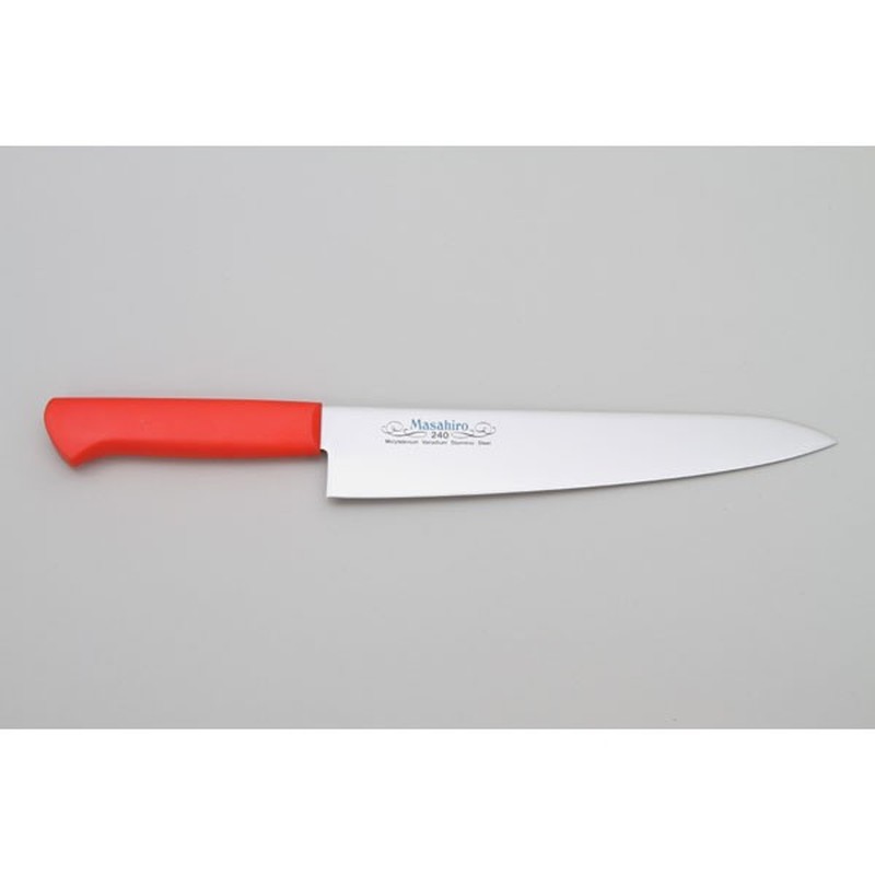 マサヒロ 238859 正広 MV-P 牛刀240mm赤 #14412 1個（ご注文単位1個）【直送品】